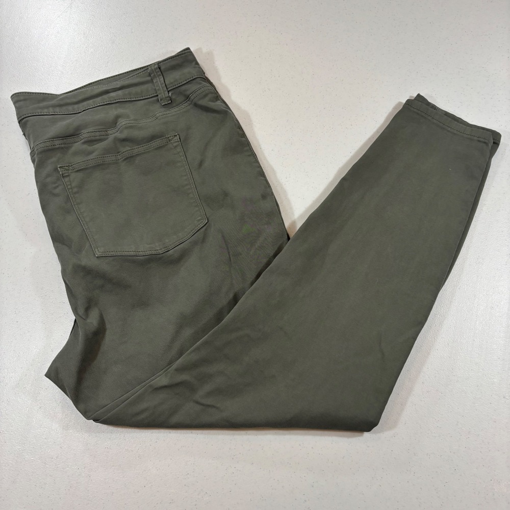 m jeans by maurices Womens 22W Olive Green High Rise Skinny Pants 762253
